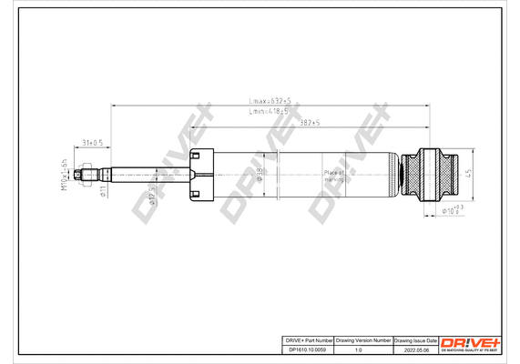 Amortisseur Dr!ve+ DP1610.10.0059