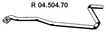 Tuyau d'échappement EBERSPÄCHER 04.504.70