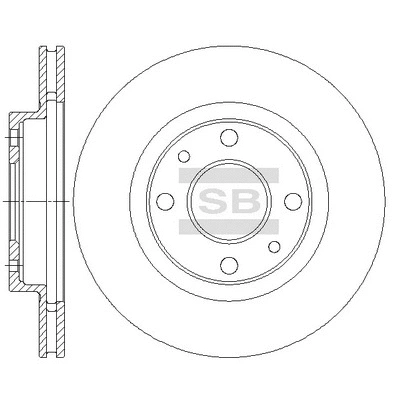 Disque de frein Hi-Q SD5802