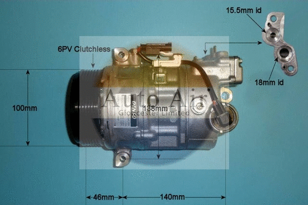 Compresseur, climatisation AUTO AIR GLOUCESTER 14-0029