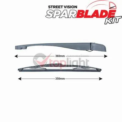 Kit de bras d'essuie-glace, nettoyage des vitres AE TOPLIGHT TRA-C8S1