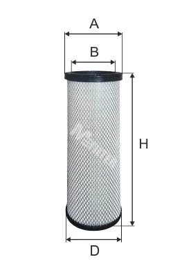 Filtre à air MFILTER A 542/1