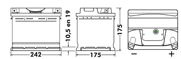 Batterie de démarrage SONNAK SB543
