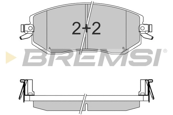 Kit de plaquettes de frein, frein à disque BREMSI BP3570