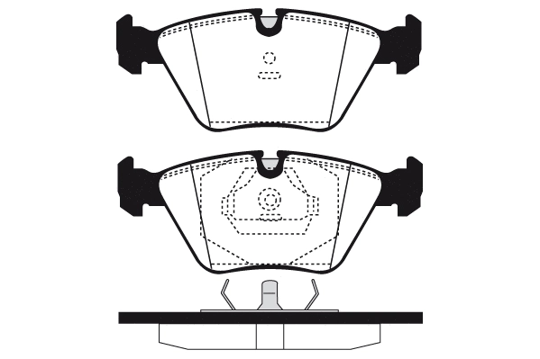 Kit de plaquettes de frein, frein à disque Technika 01086