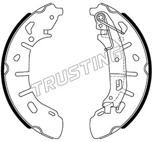 Jeu de mâchoires de frein TRUSTING 034.124