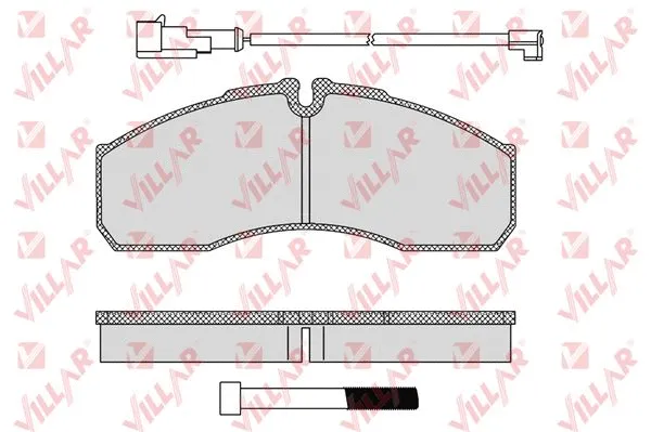 Kit de plaquettes de frein, frein à disque VILLAR 626.1109B
