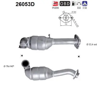 Catalyseur AS 26053D