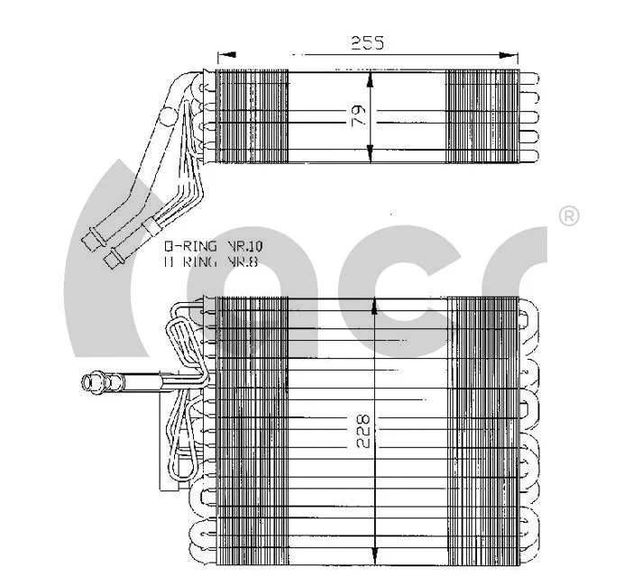 Évaporateur climatisation ACR 310020