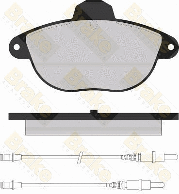 Kit de plaquettes de frein, frein à disque Brake ENGINEERING PA1117