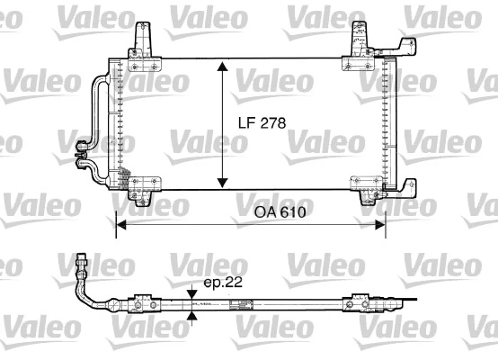 Condenseur, climatisation VALEO 816866