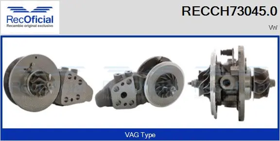 Groupe carter, turbocompresseur RECOFICIAL RECCH73045.0