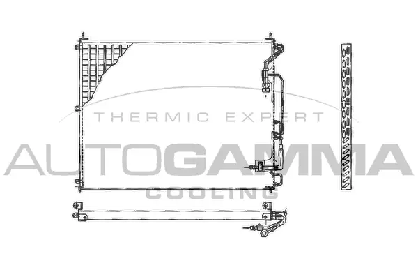 Condenseur, climatisation AUTOGAMMA 102830
