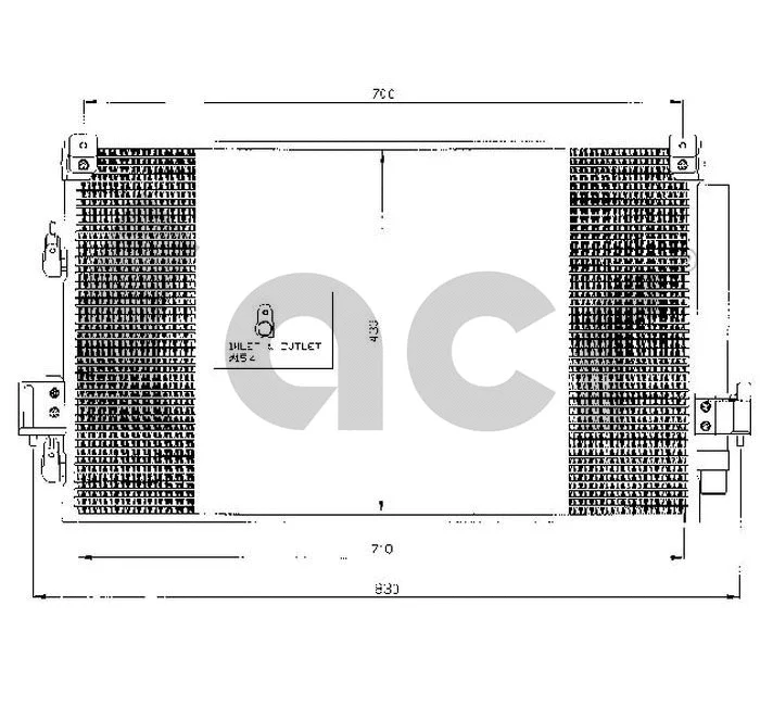 Condenseur, climatisation ACR 300462