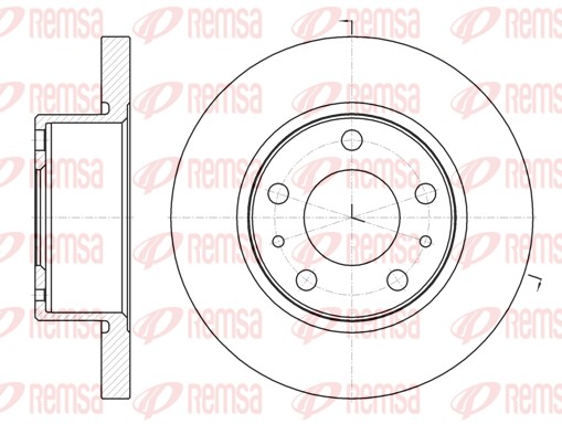 Disque de frein REMSA 61007.00