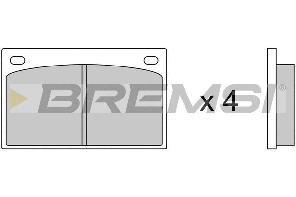 Kit de plaquettes de frein, frein à disque BREMSI BP2035