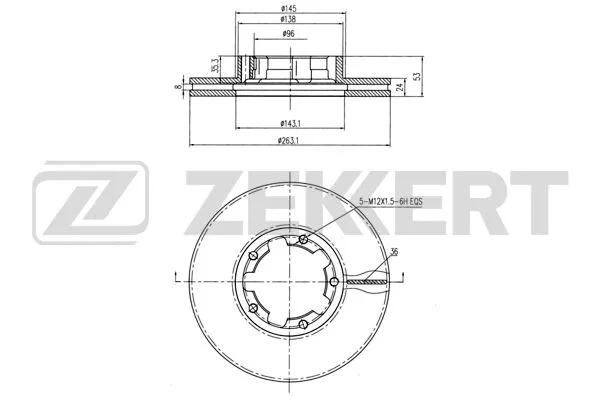Disque de frein ZEKKERT BS-5983