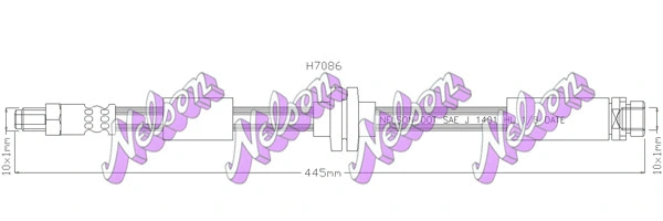 Flexible de frein KAWE H7086