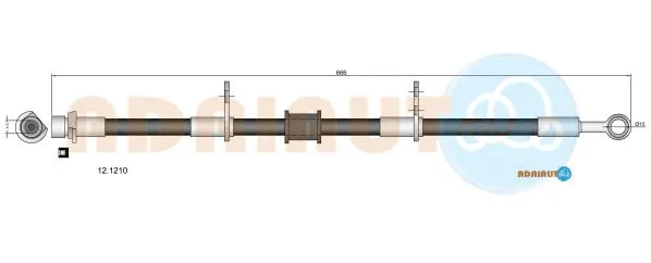 Flexible de frein ADRIAUTO 12.1210