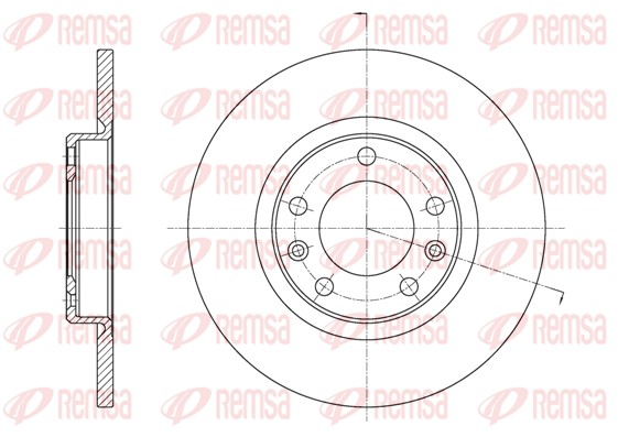 Disque de frein REMSA 61555.00