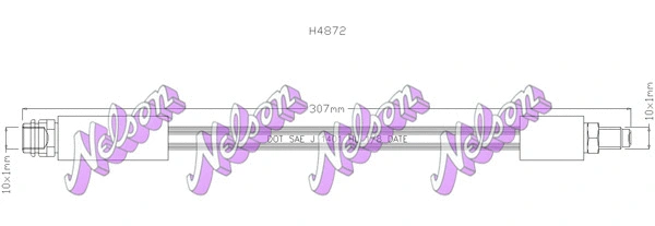 Flexible de frein KAWE H4872