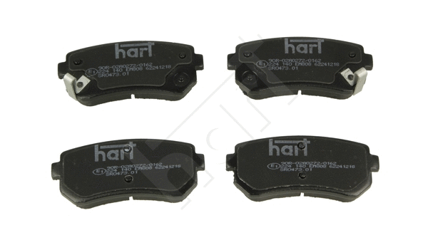 Kit de plaquettes de frein, frein à disque HART 224 140