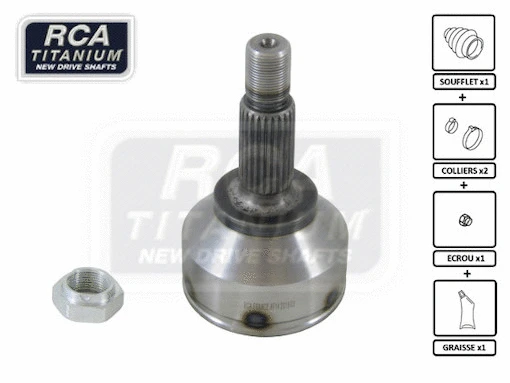Jeu de joints, arbre de transmission RCA FRANCE AF14
