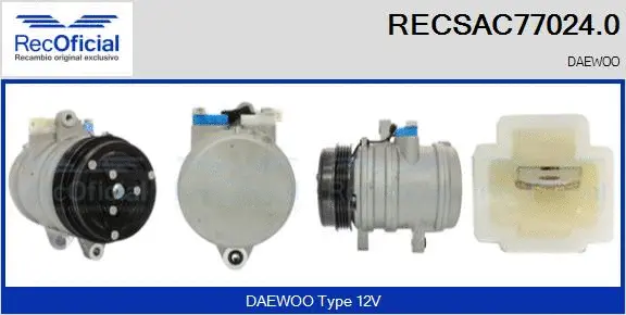 Compresseur, climatisation RECOFICIAL RECSAC77024.0