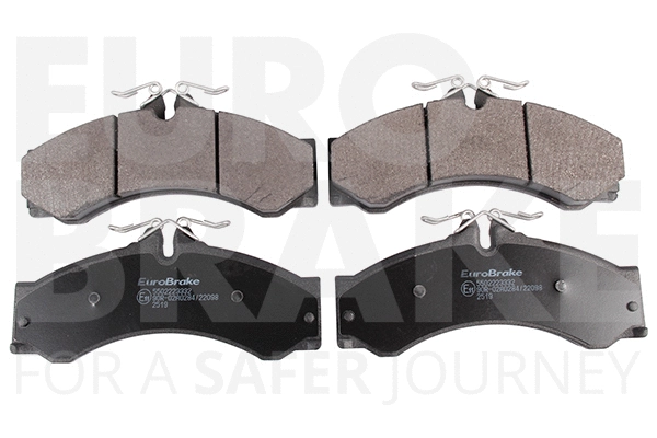 Kit de plaquettes de frein, frein à disque EUROBRAKE 5502223332