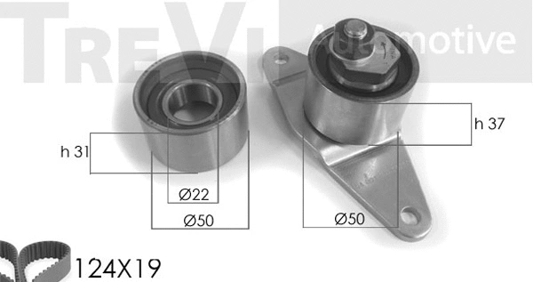 Kit de courroie crantée TREVI AUTOMOTIVE KD1007