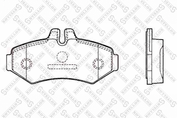 Kit de plaquettes de frein, frein à disque STELLOX 85-11406-SX