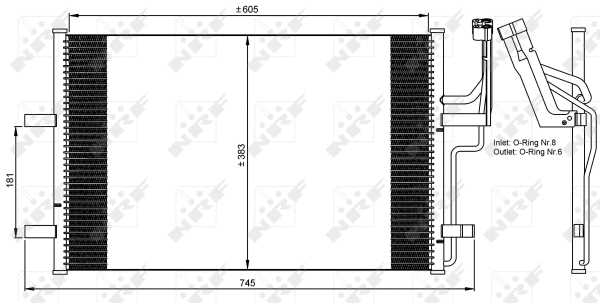 Condenseur, climatisation NRF 35507