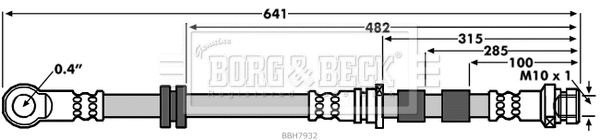 Flexible de frein BORG & BECK BBH7932