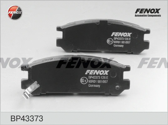 Kit de plaquettes de frein, frein à disque FENOX BP43373