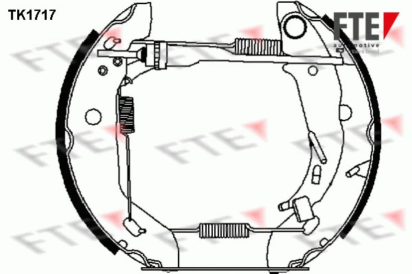 Jeu de mâchoires de frein FTE 9110006