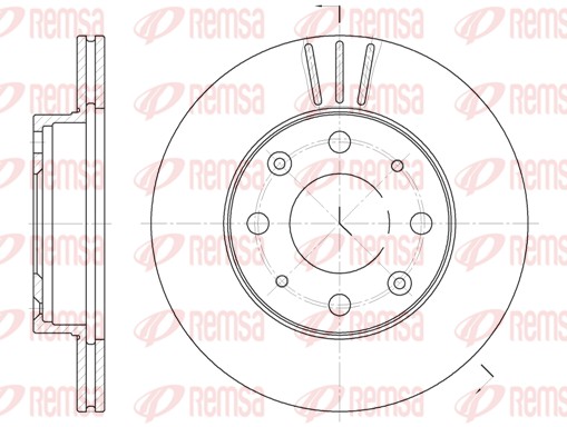 Disque de frein REMSA 6368.10