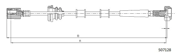 Câble flexible de commande de compteur CABOR S07128