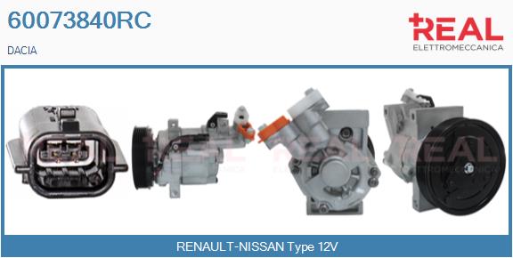 Compresseur, climatisation REAL 60073840RC