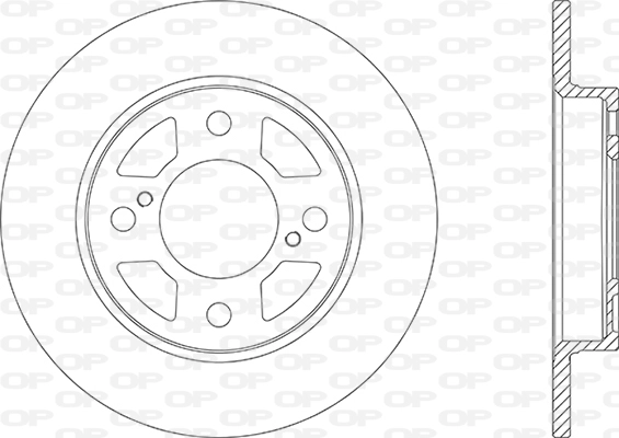 Disque de frein OPEN PARTS BDA2866.10