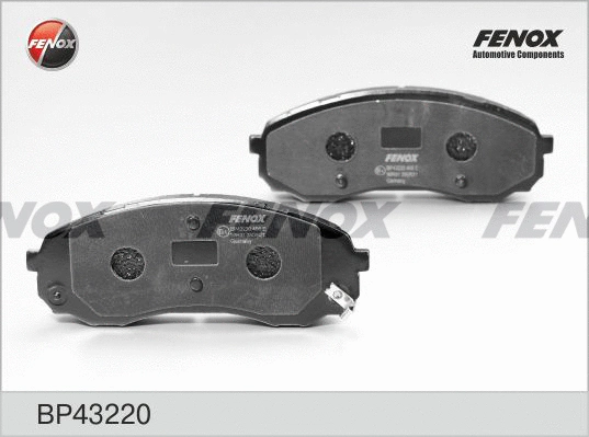 Kit de plaquettes de frein, frein à disque FENOX BP43220