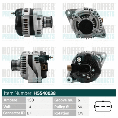 Alternateur HOFFER H5540038