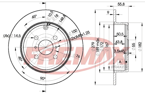 Disque de frein FREMAX BD-2081