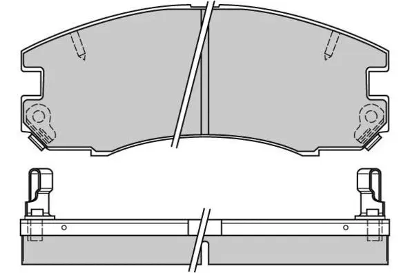 Kit de plaquettes de frein, frein à disque E.T.F. 12-0654