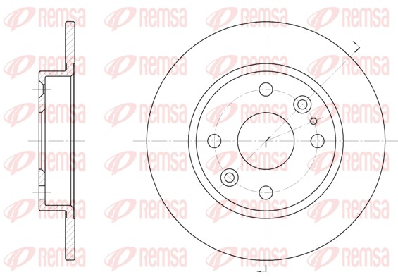 Disque de frein REMSA 61119.00