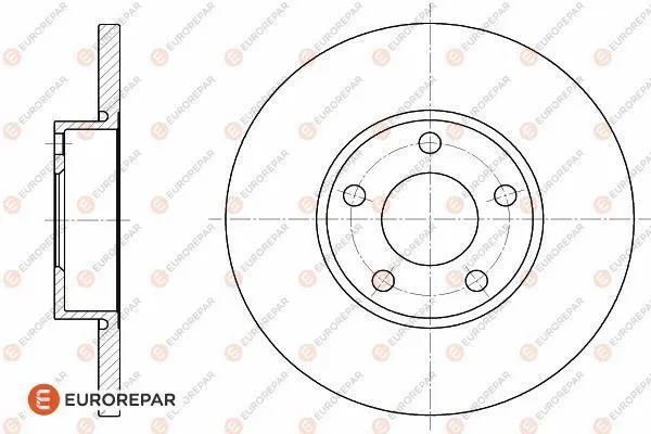 Disque de frein EUROREPAR 1618883080