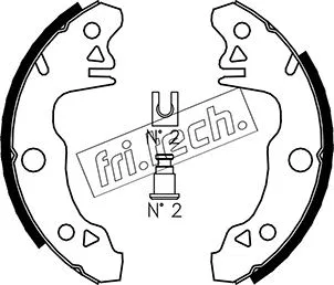Jeu de mâchoires de frein fri.tech. 1088.205
