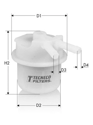 Filtre à carburant TECNECO FILTERS IN69
