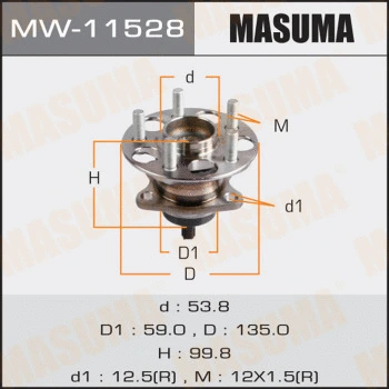 Kit de roulements de roue MASUMA MW-11528