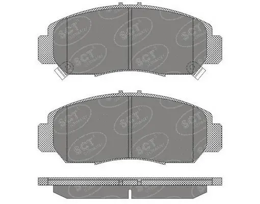 Kit de plaquettes de frein, frein à disque SCT - MANNOL SP 628 PR