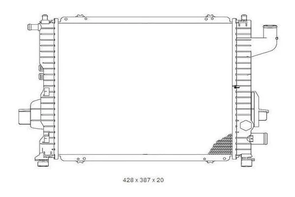 Radiateur, refroidissement du moteur ORDONEZ 2065054